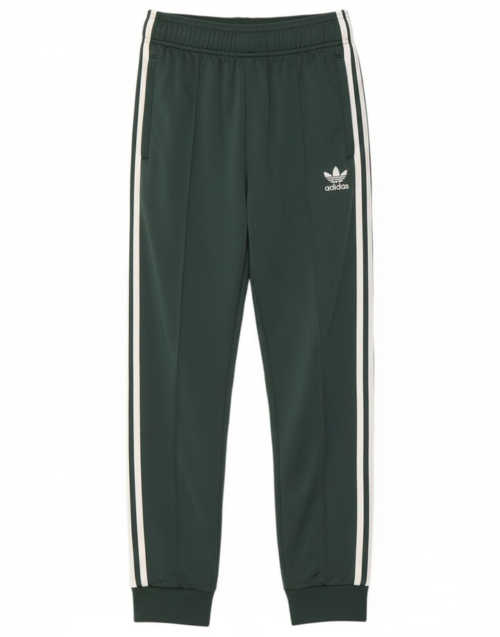 Adidas Băieți Pantaloni Trening Pantaloni Joggeri 12-13 Ani Poliester Verde