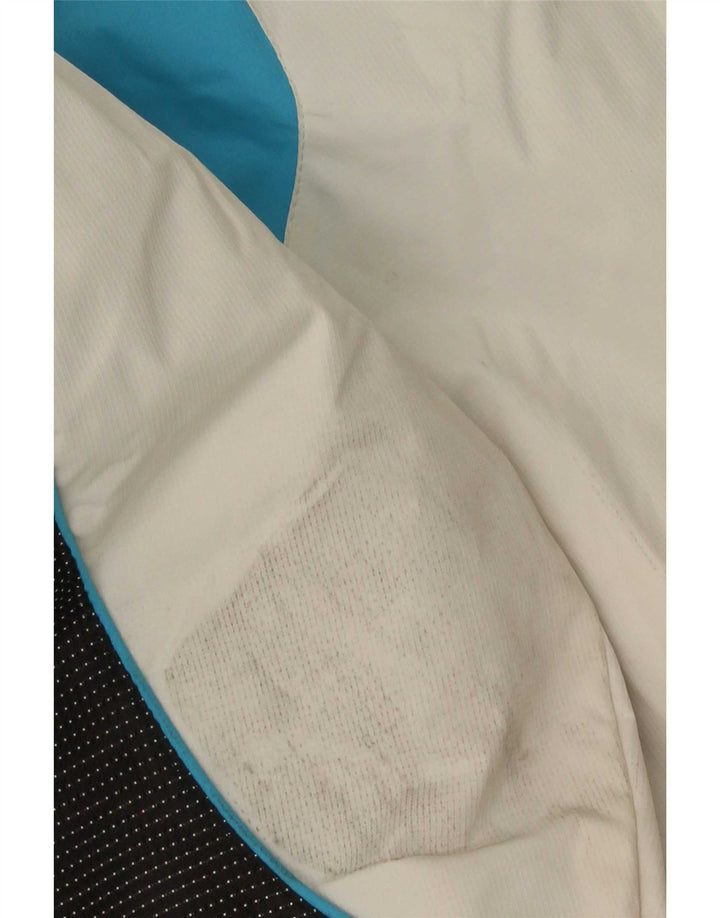 Jachetă de schi cu glugă pentru bărbați Pyramid UK 44 2XL Alb Colorblock