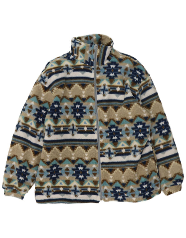 Jachetă vintage pentru bărbați din lână UK 40 mare, multicoloră, geometrică