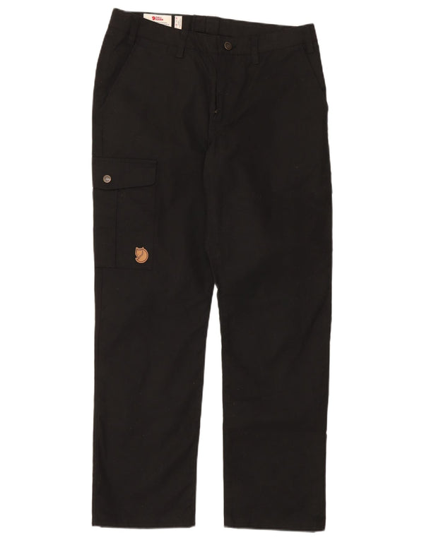 Pantaloni cargo drepti pentru femei Fjall Raven EU 38 Medium W29 L29 Negru