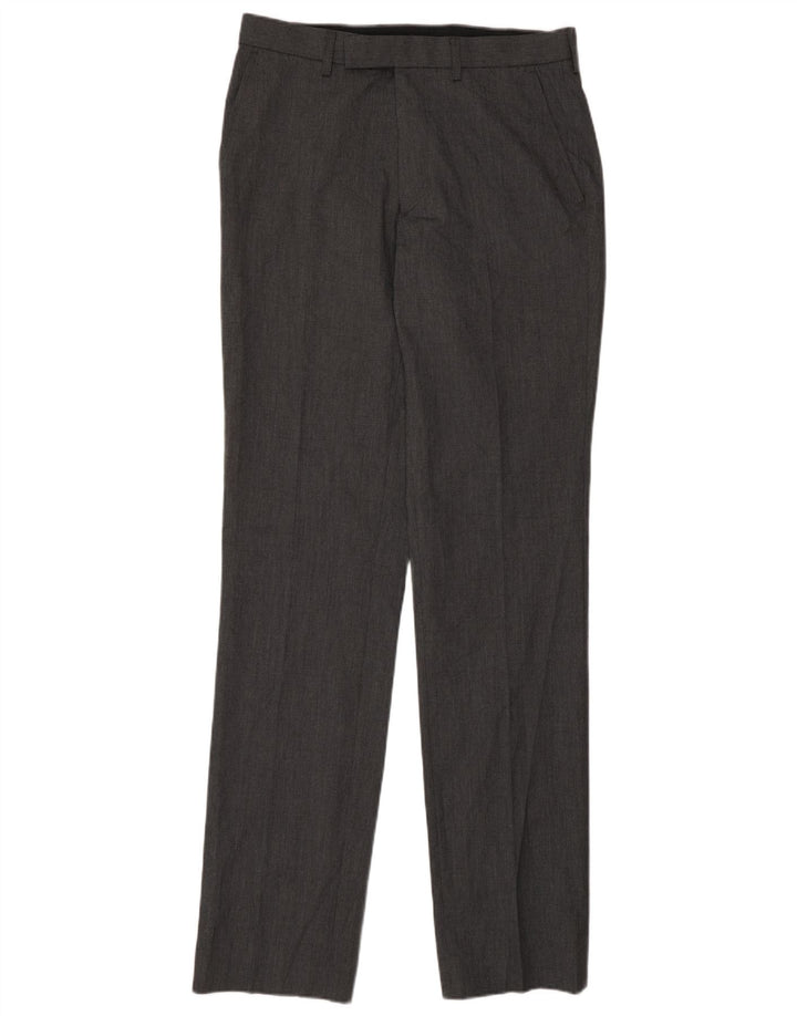 Marks & Spencer Pantaloni drepți pentru bărbați L30 L35 Poliester gri