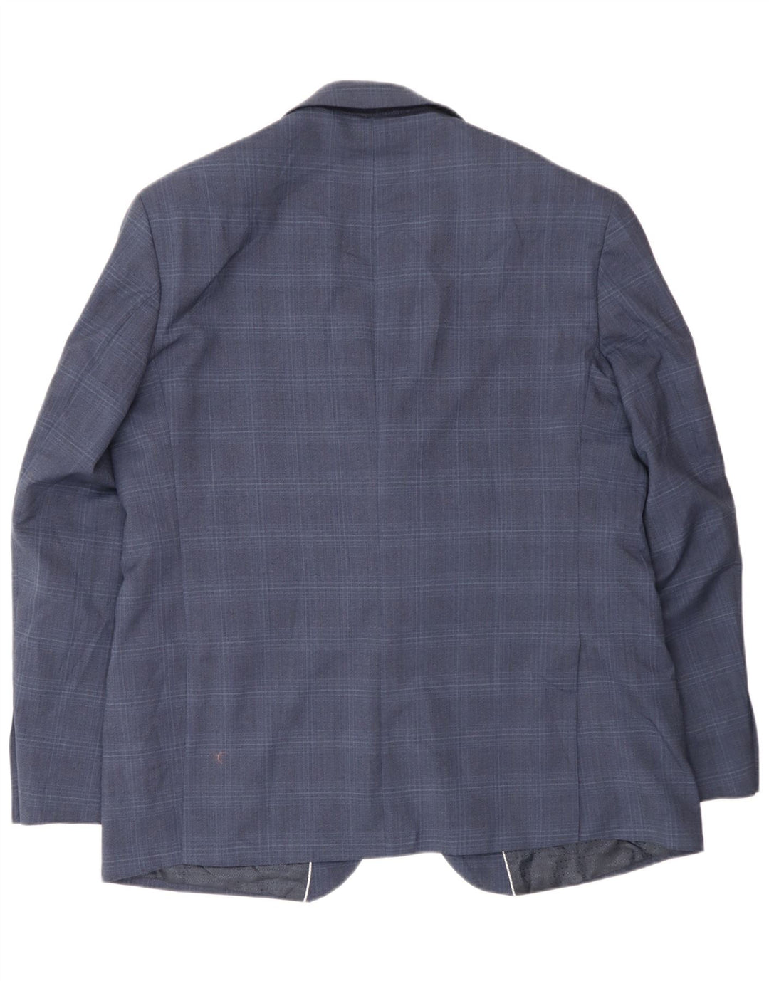 Jachetă pentru bărbați Pierre Cardin cu 2 nasturi IT 56 3XL Lână cu carouri bleumarin