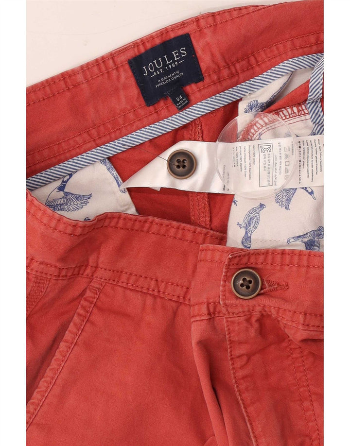 Pantaloni scurți chino pentru bărbați Joules W34, bumbac roșu mare