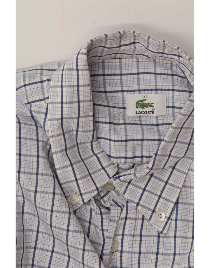Cămașă pentru bărbați Lacoste Mărimea 42 Lung Blue Check