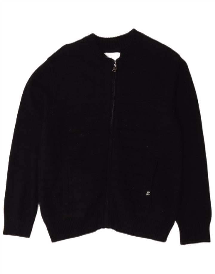 Pulover Cardigan Zara Băieți 11-12 Ani Bleumarin
