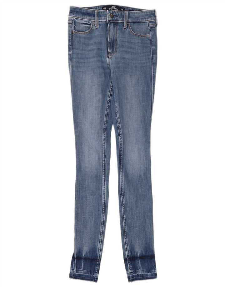 Hollister blugi skinny cu talie înaltă pentru femei US 00 2XS W23 L30 albastru bumbac