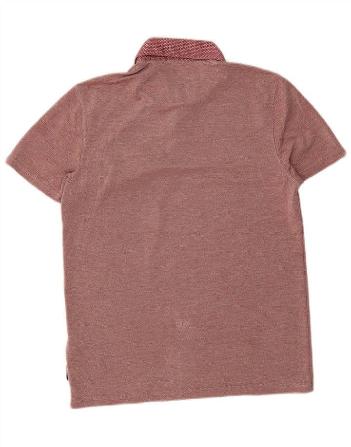 Tricou polo pentru bărbați Ted Baker Mărimea 3 Medium Burgundy Modal