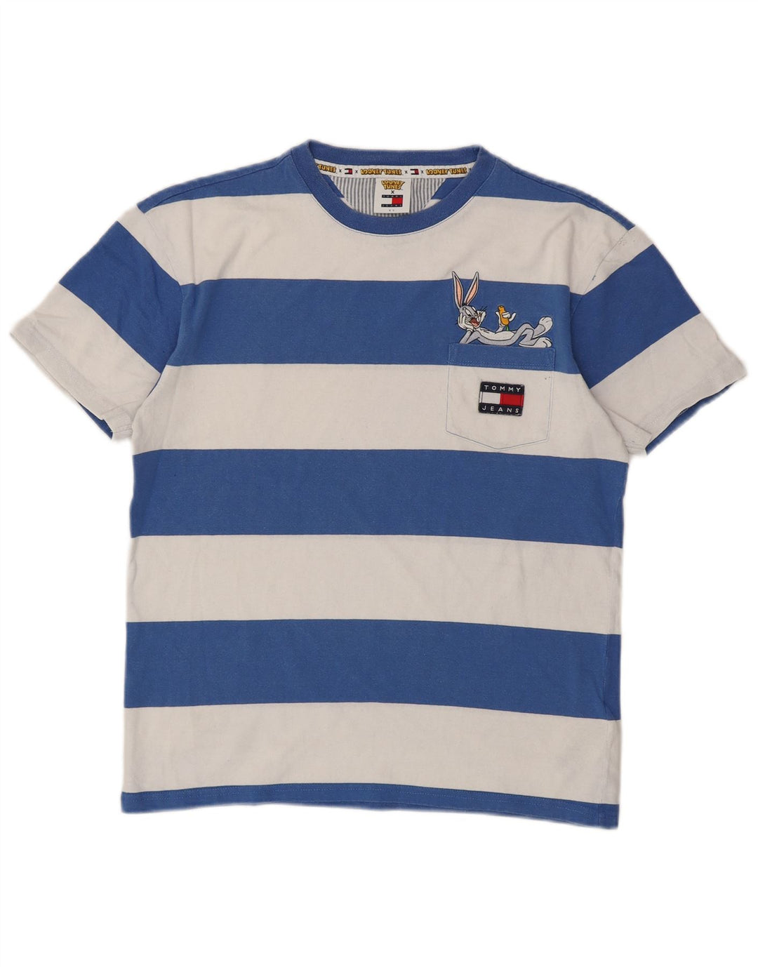 TOMMY HILFIGER Tricou grafic Looney Tunes pentru bărbați Top XS Blue Striped
