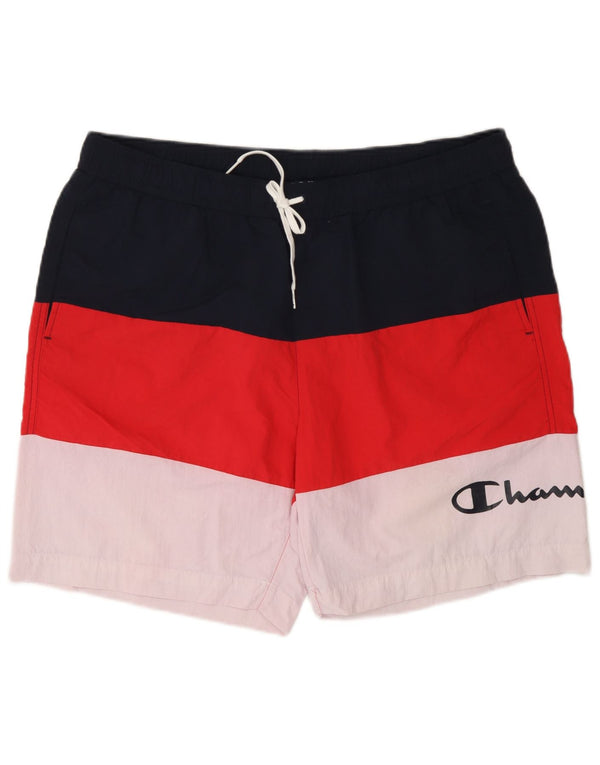 Pantaloni scurți de înot Champion pentru bărbați, 2XL, poliester color block, albastru bleumarin