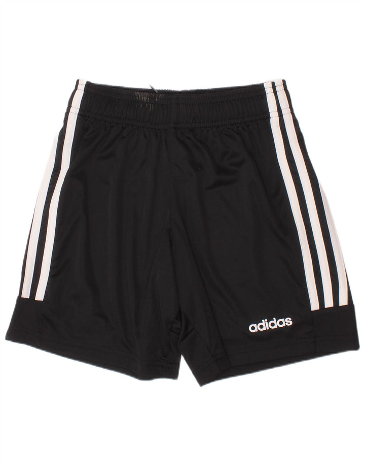 Pantaloni scurți sport adidas Climalite pentru băieți 9-10 ani poliester negru