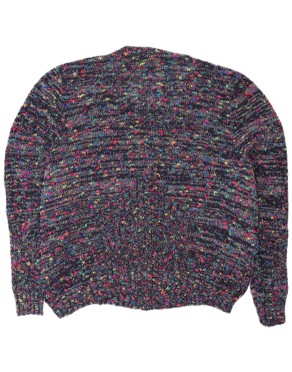 Pulover Cardigan Vintage pentru Damă UK 18 XL, Multicolor, Pete