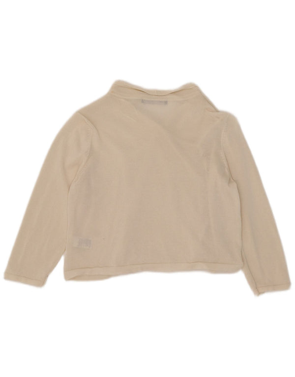 Pulover cardigan cu mâneci 3/4 pentru femei Marks & Spencer UK 12 Medium Off White