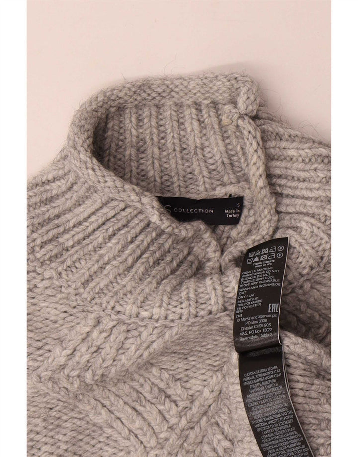 Pulover cu gât țestoasă pentru femei Marks & Spencer UK 10 mic gri