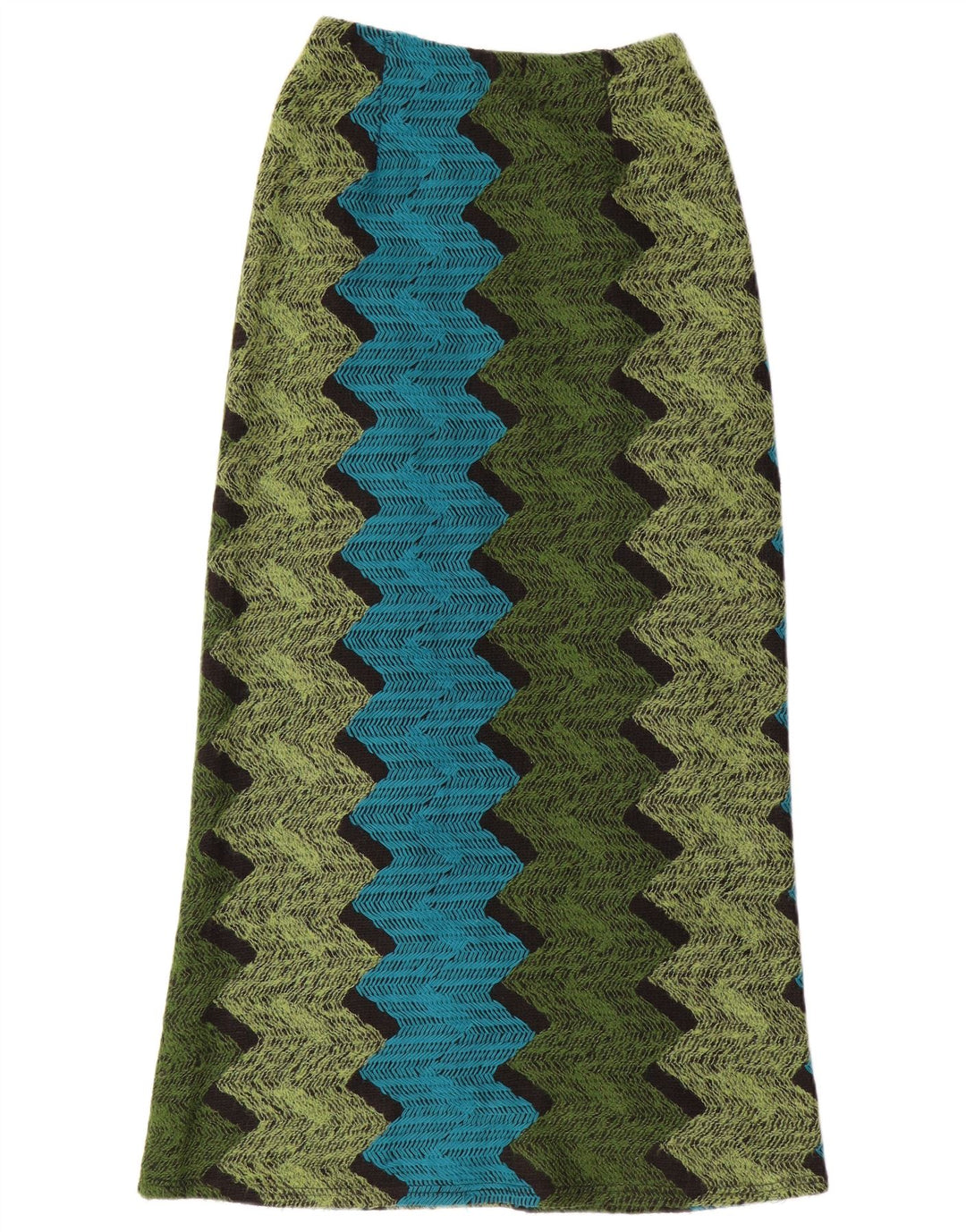 Fusta Maxi pentru Damă Simone W30 Lână Chevron Mediu Multicoloră