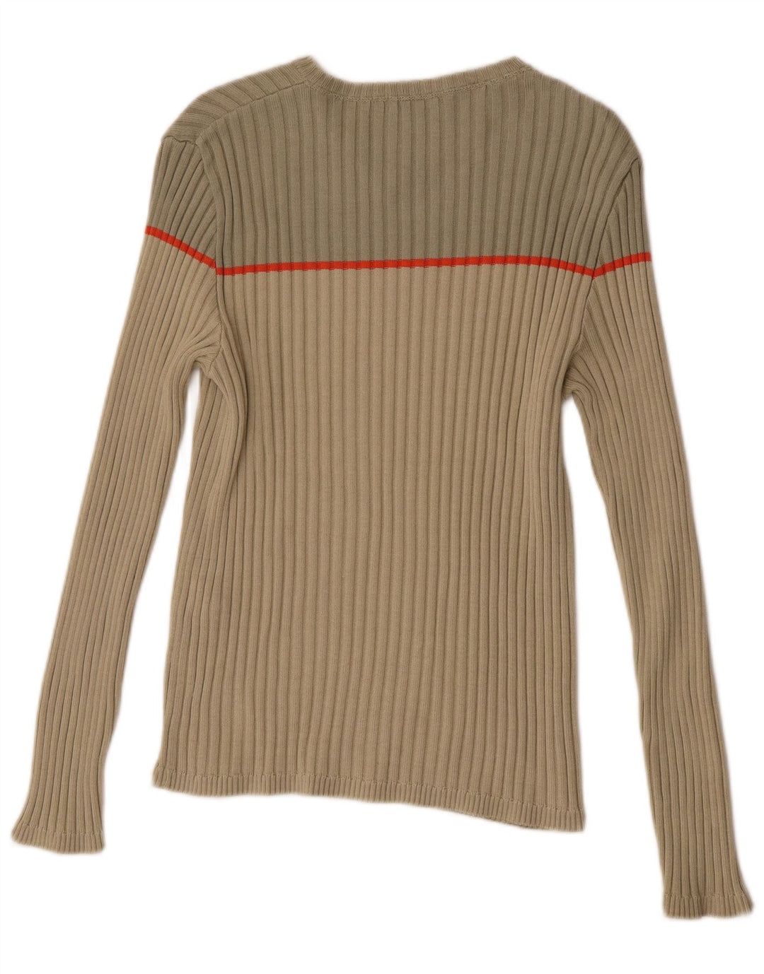 Pulover pentru bărbați Zara, cu decolteu în V, din bumbac color-bloc, bej mediu