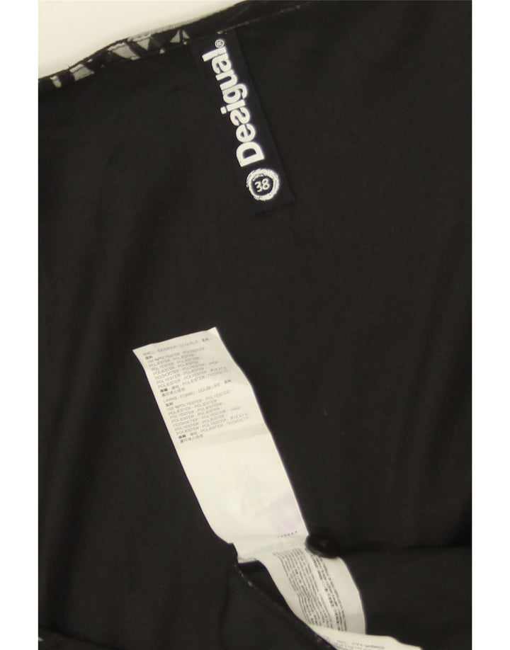 DESIGUAL Rochie Wrap, fără mâneci, pentru femei, EU 38 Medium Black Floral Poliester