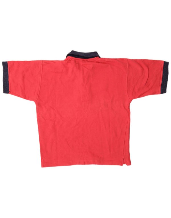 CHAMPION Mens Polo Shirt Small Pink Cotton