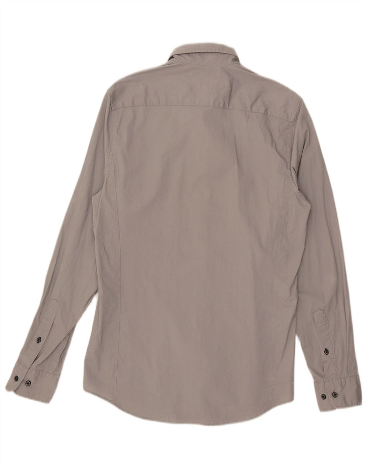 Cămașă pentru bărbați Tommy Hilfiger Extra Slim Fit Bumbac Gri mediu