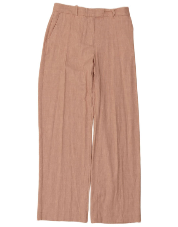 Pantaloni chino pentru femei cu picioare largi Zara Mici L26 L31 Poliester roz