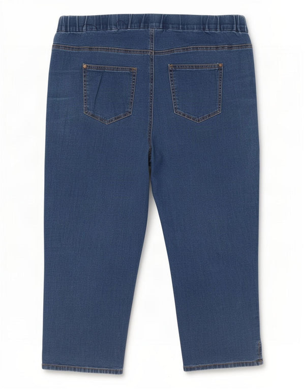 Marks & Spencer Blugi Capri Autograph pentru femei UK 20 2XL W40 L22 Albastru Bumbac