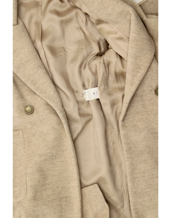 PENNY BLACK Womens Overcoat UK 8 Small Beige Wool Vintage Penny Black and Second-Hand Penny Black from Messina Hembry 