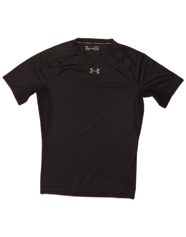 Tricou pentru bărbați UNDER ARMOUR Heat Gear Top mare, gri geometric, sintetic