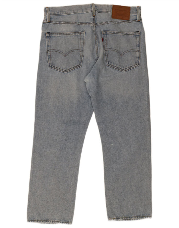 Blugi drepti pentru bărbați Levi's 551 W32 L28 Bumbac albastru