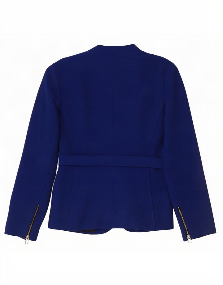 Blazer pentru femei Zara cu 1 nasture UK 16 mare, albastru, viscoza