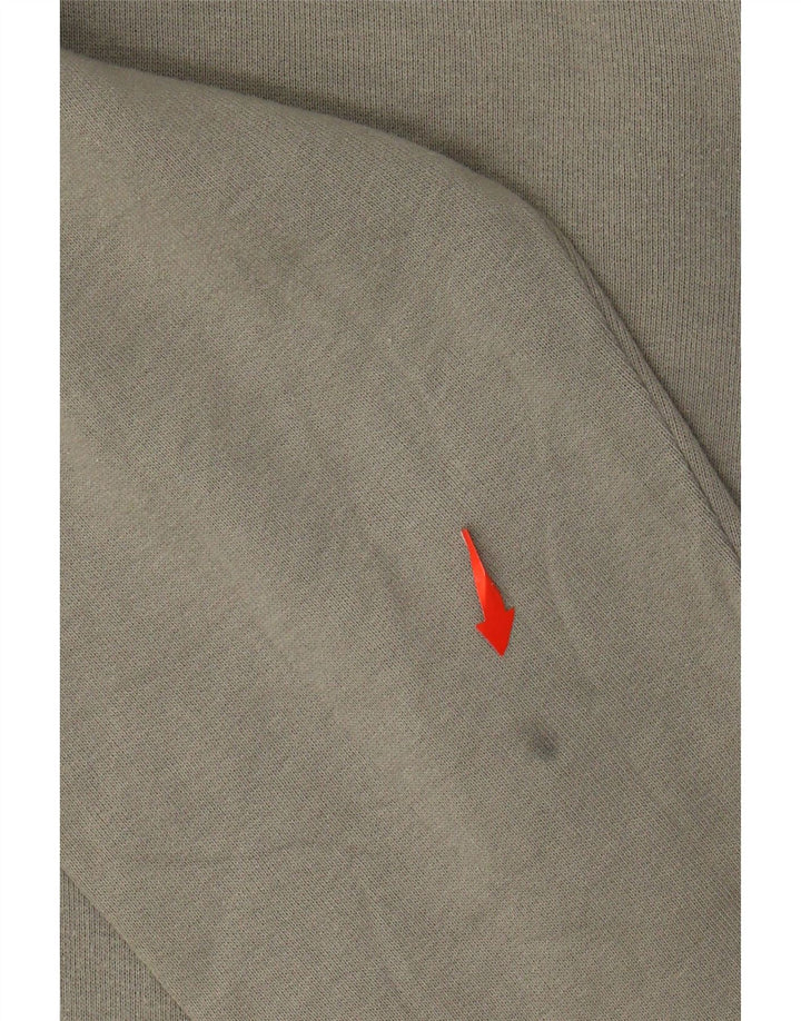 Pulover pentru femei CHAMPION, cu fermoar, UK 14, bumbac kaki mediu