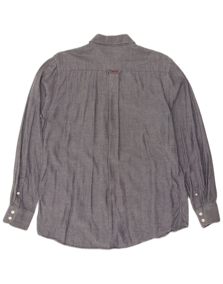 CREW CLOTHING Cămașă pentru bărbați Classic Fit Bumbac mediu albastru bleumarin