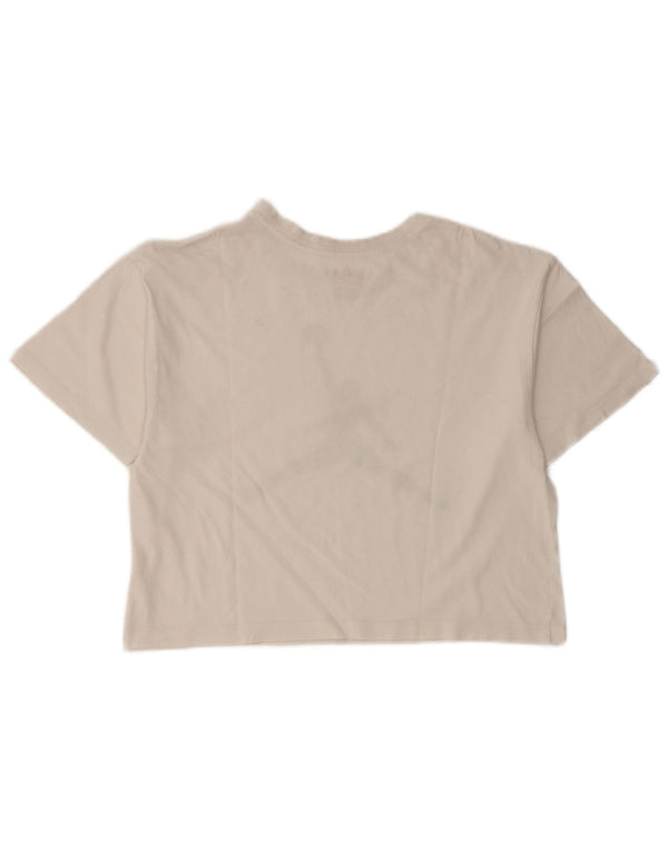 Tricou Jordan pentru fete Air Graphic Top 12-13 ani mare alb