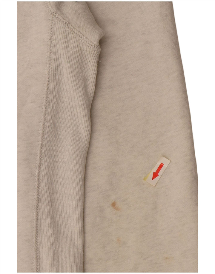 Pulover Superdry pentru bărbați, cu fermoar grafic, bumbac alb mediu