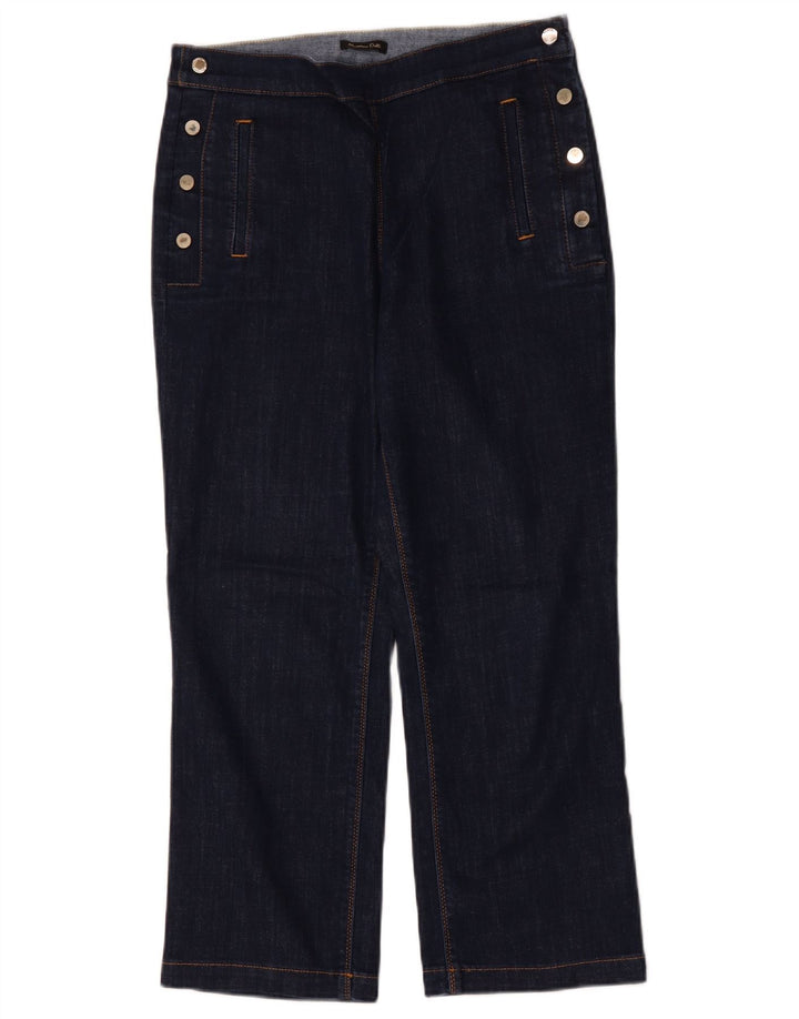 Blugi tăiați pentru femei Massimo Dutti EU 40 Medium W30 L25 Bumbac bleumarin