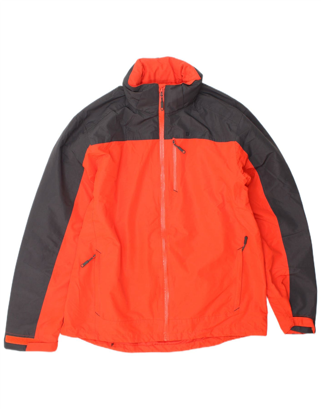 MOUNTAIN WAREHOUSE Jachetă de ploaie cu glugă pentru bărbați UK 40 mare portocaliu Colorblock