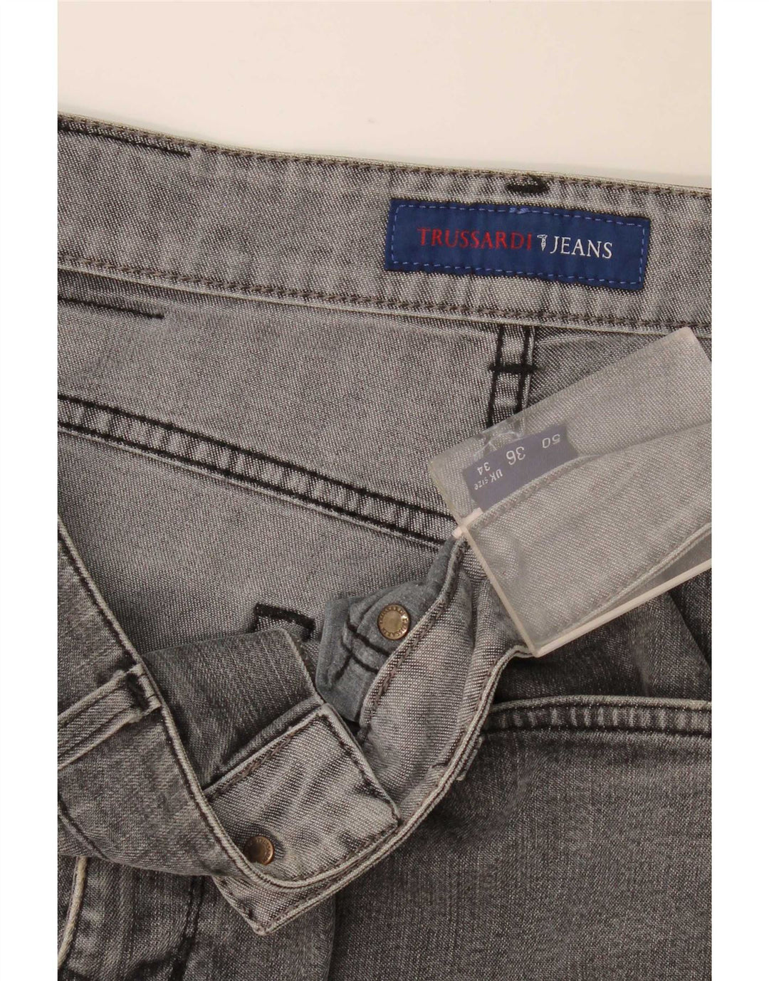 Blugi drepti pentru femei Trussardi W34 L34 gri