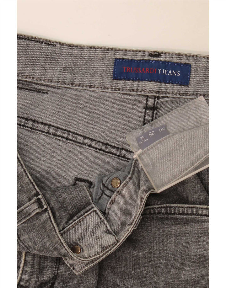 Blugi drepti pentru femei Trussardi W34 L34 gri