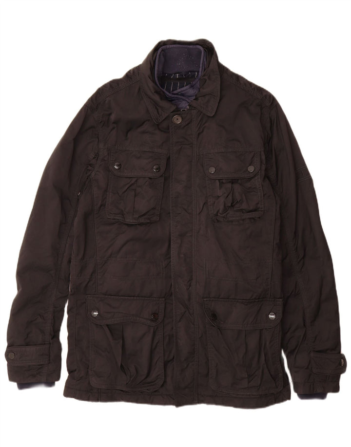 Jachetă utilitare Tommy Hilfiger pentru bărbați UK 38 Medium Black Nylon