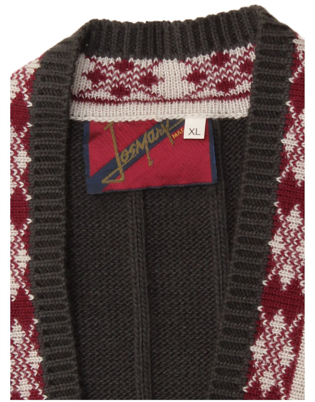 Pulover cardigan vintage pentru bărbați, XL, gri