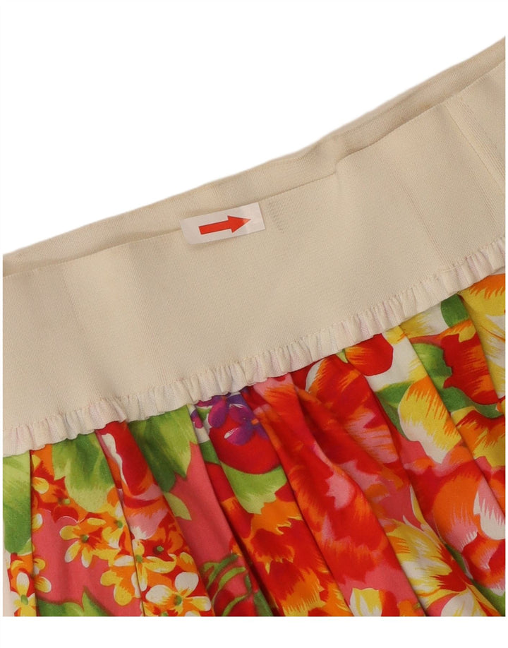 Fusta plisată pentru femei Zucchero UK 14 Medium W28 Multicolor Floral