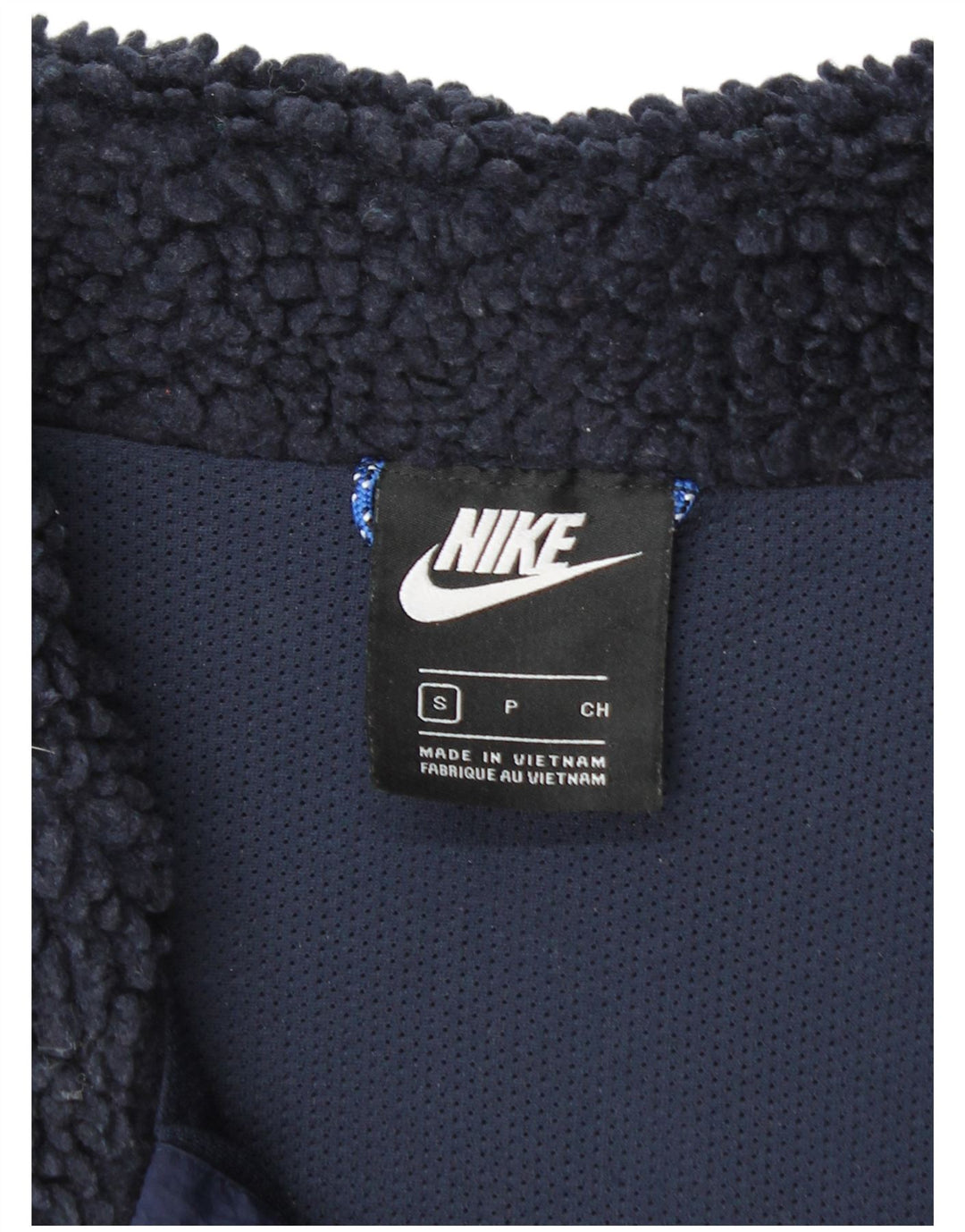 Gilet pentru bărbați din Fleece NIKE UK 36 Mic, bleumarin, poliester color bloc Sport