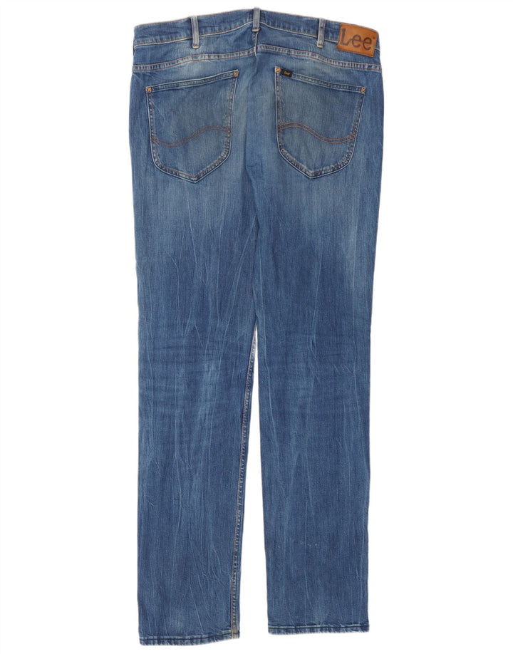 Blugi Lee Powell Slim pentru bărbați W36 L36 Bumbac albastru