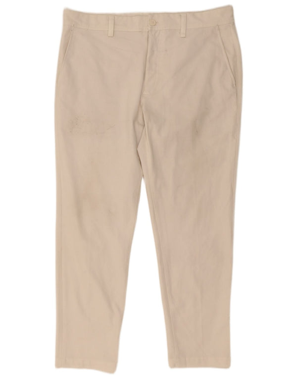 Pantaloni chino slim pentru bărbați Zara EU 44 Large W34 L30 Poliester alb