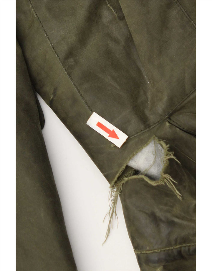 Jachetă Barbour pentru bărbați din bumbac cerat UK 36 Bumbac verde mic