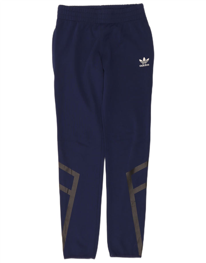 Pantaloni de trening cu grafic pentru bărbați Adidas, poliester, albastru mic