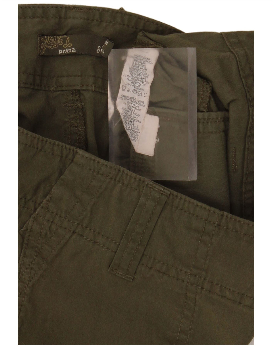Pantaloni scurti cargo pentru femei Prana US 8 Medium W32 Kaki Bumbac
