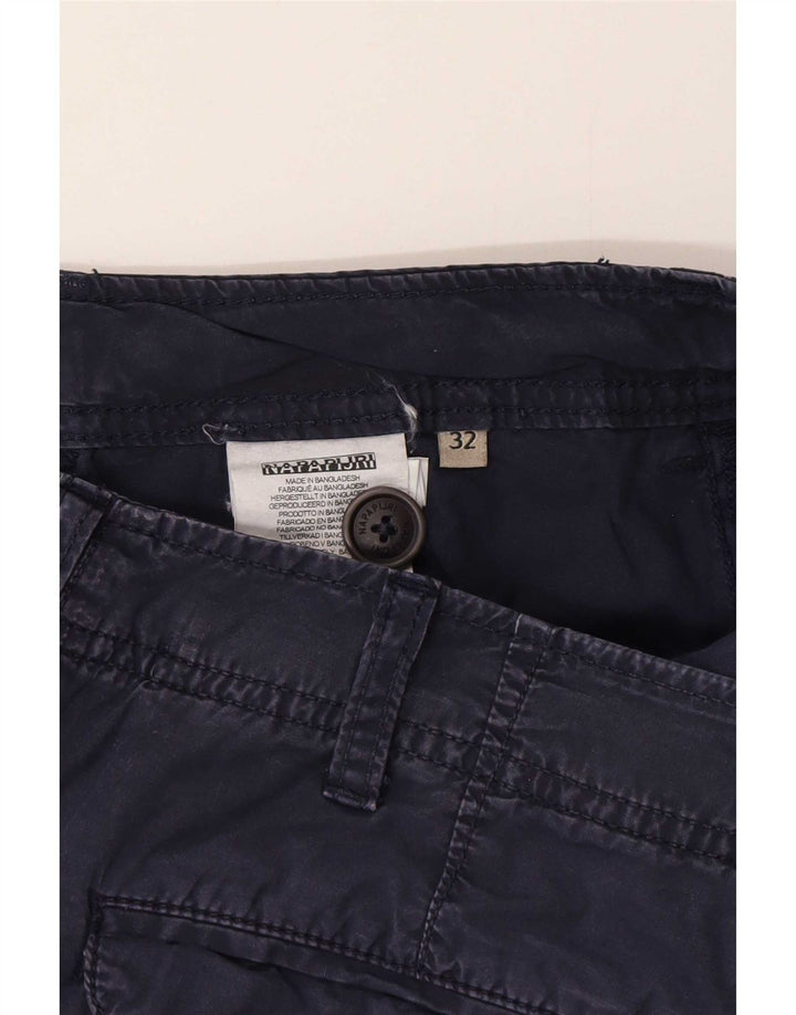 Pantaloni scurți cargo Napapijri pentru bărbați, mediu W32, bumbac bleumarin