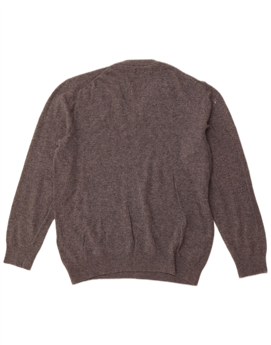 GANT Pulover cu decolteu în V pentru bărbați, 2XL, lână de miel gri