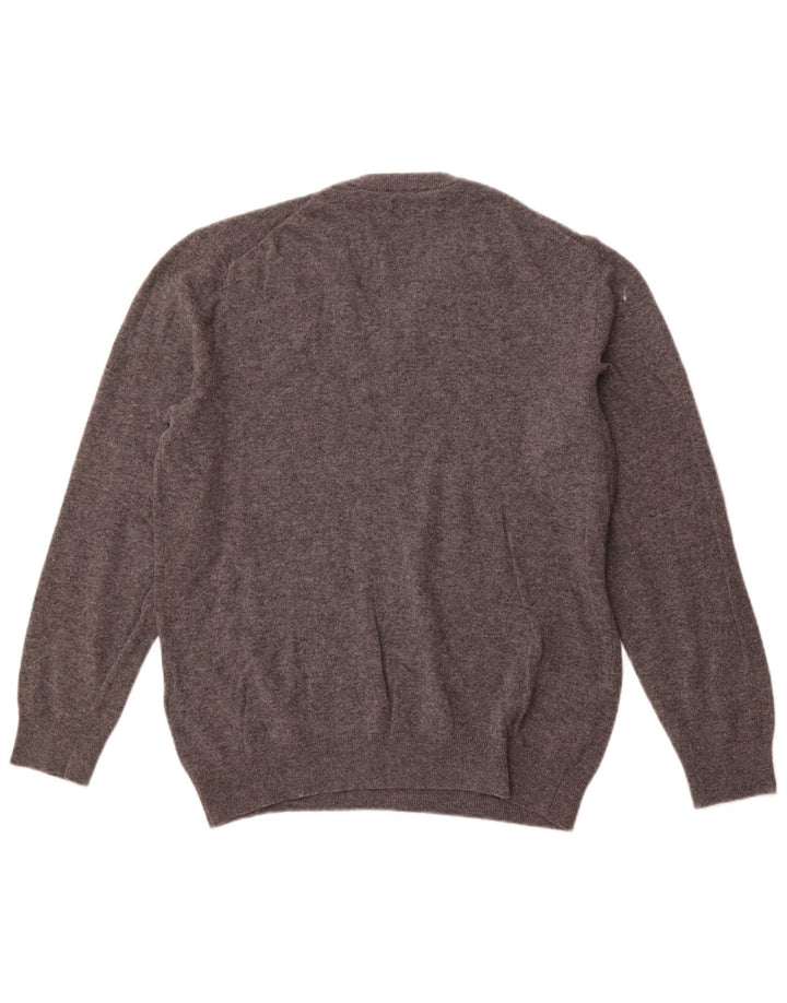 GANT Pulover cu decolteu în V pentru bărbați, 2XL, lână de miel gri