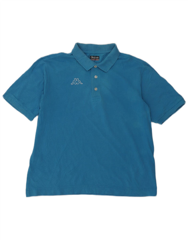 Cămașă polo grafică pentru bărbați Kappa XL Albastru
