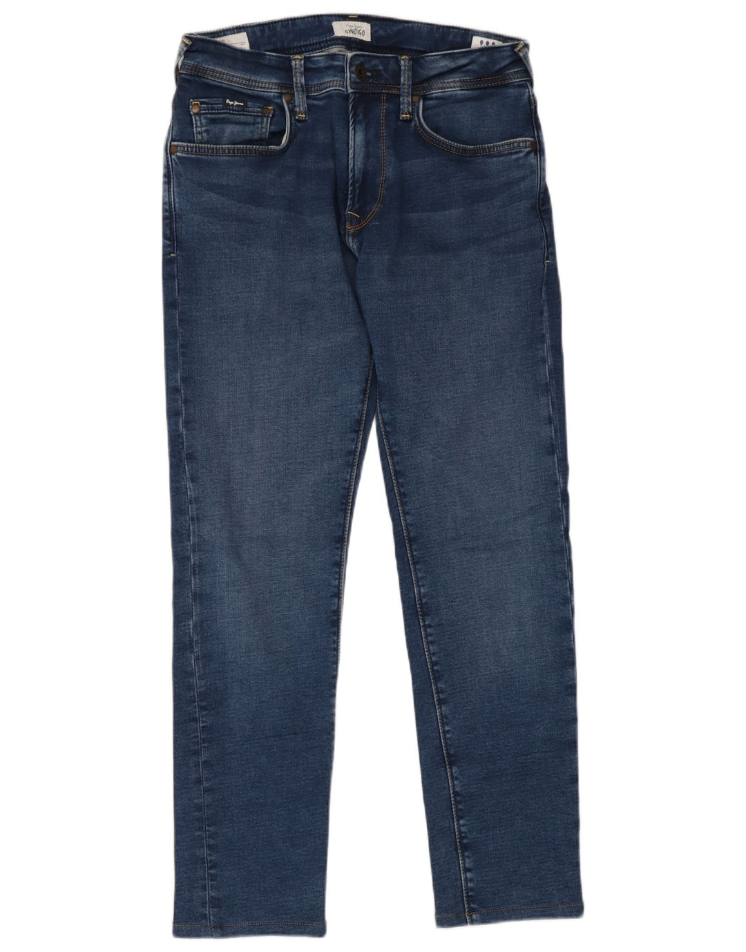 PEPE Jeans Womens Slim W28 L28 Blue Bumbac